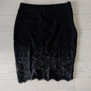 Zara black midi skirt